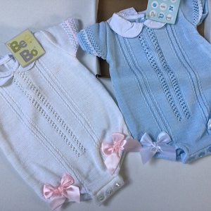 Baby boys girls Spanish style knitted  romper suit gift