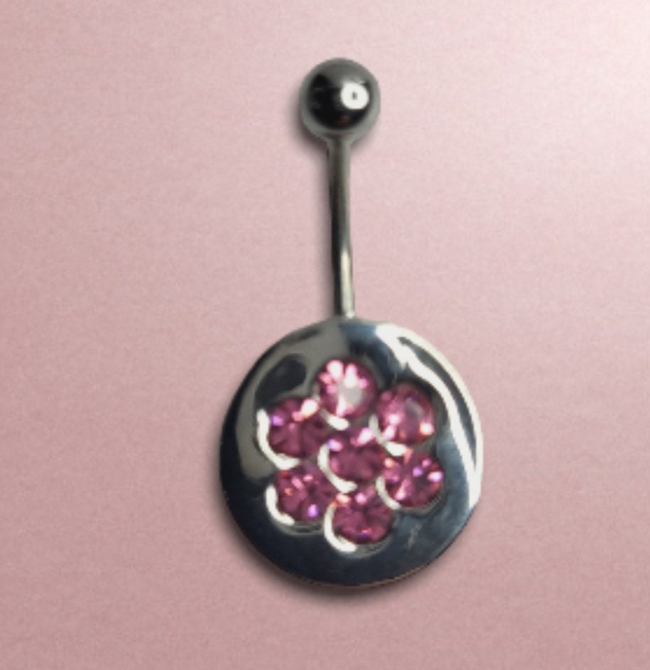 Handmade Small Belly Button, Round Belly Rings for Girls, Round Navel Body Piercing Jewelry