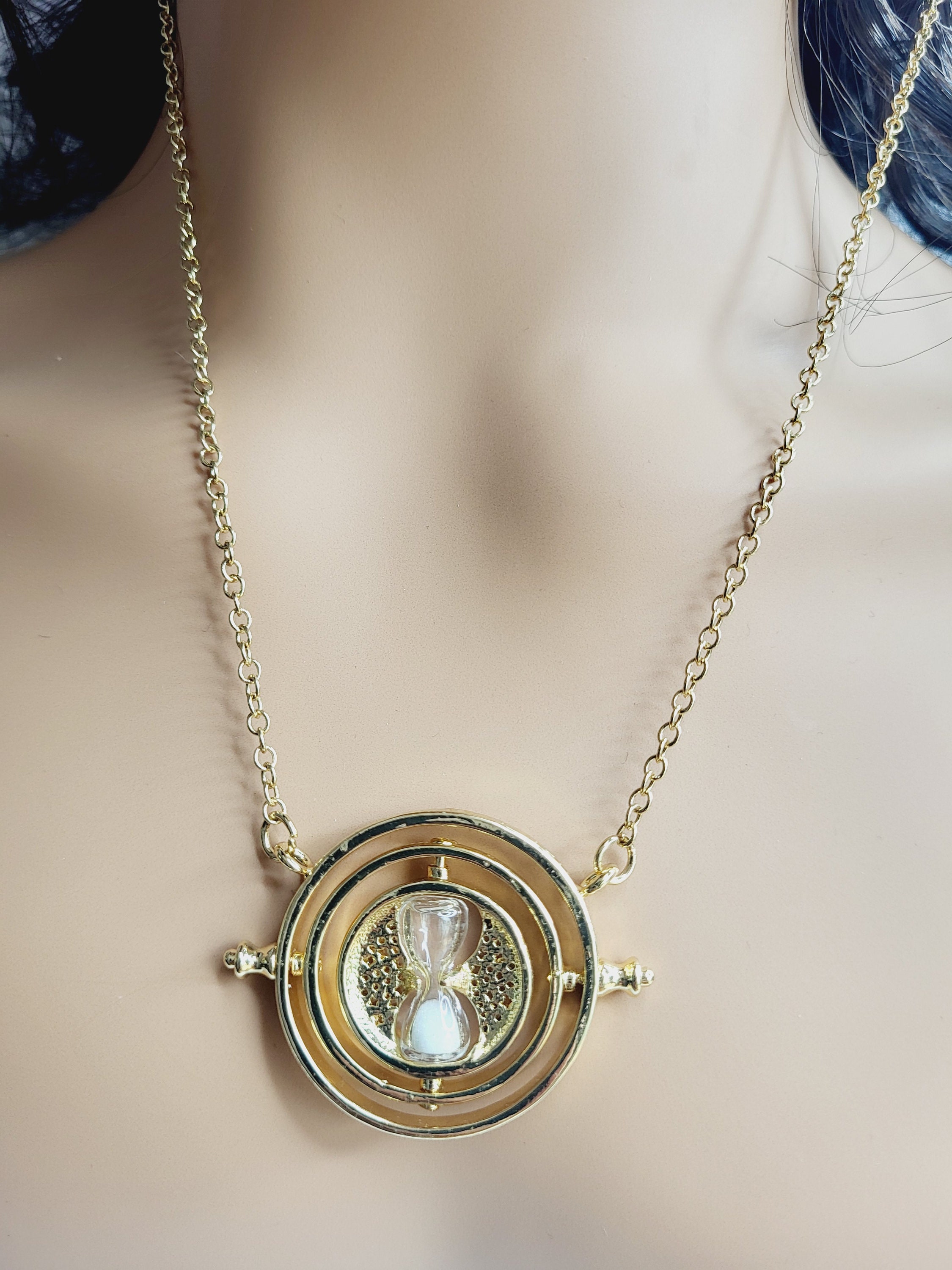 UTTER Hermione Rotating Time Turner Necklace Gold India | Ubuy