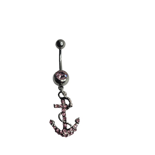 Stylish Anchor Design Belly Bar, Navel Belly Buttons for Ladies, Anchor Designs Belly Bar Rings