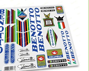 Benotto Modelo 800 Campagnolo Vintage Decals Stickers Set