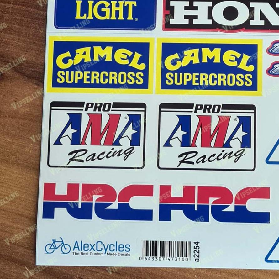 Ama Pro Racing Decals AMA Camel Stickers Sponsors Racing Vinyl CR 125 250 450 480 500 1978 ...