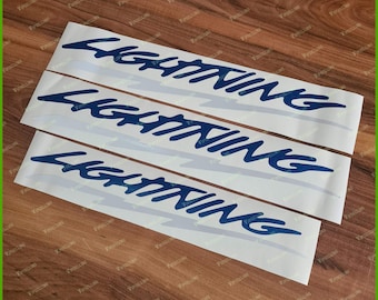 Lightning Blue Side Vinyl Reflective Decal Stickers Kit for Cars Trucks SUVs F-150