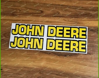 Custom Vinyl Sticker Set Compatible with John Deere Equipment Z-Trac, F Series Lawn Mowers M116954