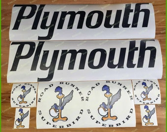 1970 Plymouth Superbird Road Runner Complete Decals Stripes Kit