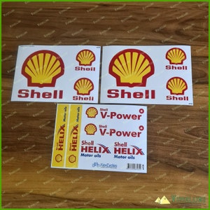 Shell Oil Petrol Racing Rally 4x4 Decals Stickers Set Fuel V-Power Kit