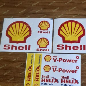 Shell Oil Petrol Racing Rally 4x4 Decals Stickers Set Fuel V-Power Kit