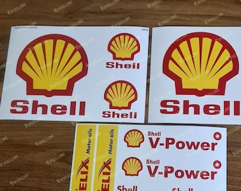 Shell Oil Petrol Racing Rally 4x4 Decals Stickers Set Fuel V-Power Kit