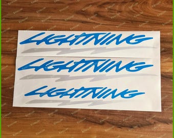 Lightning Side Vinyl Reflective Decal Stickers Kit for Cars Trucks SUVs F-150