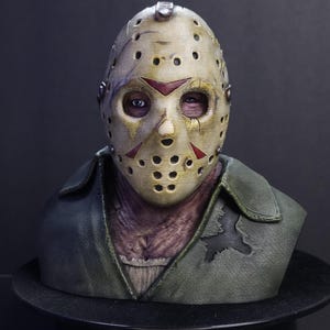13日の金曜日　ジェイソン　ライフサイズバスト　胸像 Jason voorhees Friday the 13th:The Final Chapter pt4 Museum