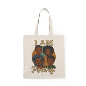 Inspirierende natürliche Einkaufstasche - Umweltfreundlich, Unisex, Geschenk für Dichter, Studenten, junge Leistungsträger, Tasche für jeden Anlass