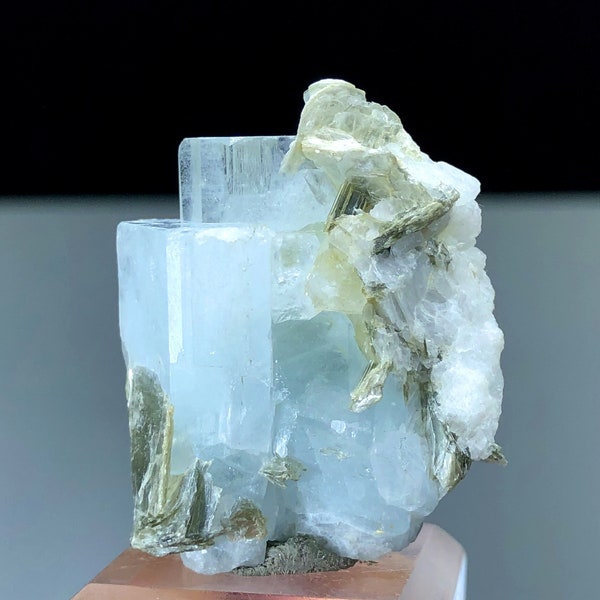 Natural Sky Blue Color Aquamarine with Mica, Aquamarine Crystal, Raw Mineral, Aquamarine Specimen - 17 gram