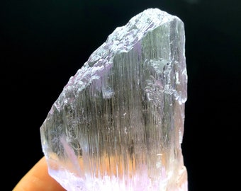 Lush Pink Color Kunzite Crystal, Mountain Shape Terminations Kunzite, Kunzite Gemstone, Natural Kunzite, Kunzite Rough - 69 gram