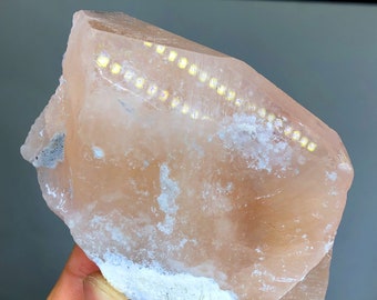 Natural Terminated Pink Color Morganite Crystal, Raw Mineral, Morganite Crystal from Dara-i-Pech Afghanistan - 188 gram