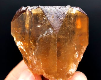 Rich Golden Color Etched Topaz Crystal, Raw Mineral, Topaz Gemstone, Crystal Specimen, Topaz from Skardu Pakistan - 70 gram