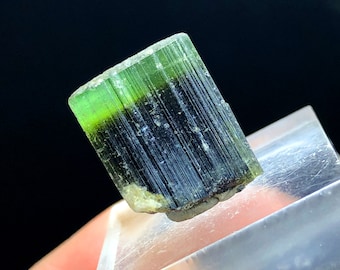 Natural Green Cap Bicolor Tourmaline Crystal, Stunning Natural Gemstone Specimen, Raw Mineral, Crystal Specimen - 34.65 CT