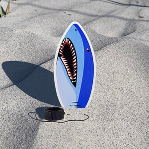 Shaka Minis Finger Skimboard | Finger Surfboard - Skim and Surf The Wind, Waves and Almost Anywhere (Great White)
