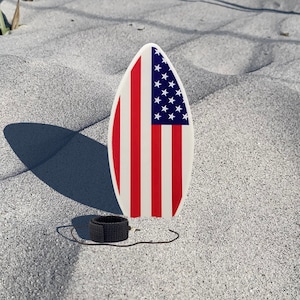 Shaka Minis Finger Skimboard | Finger Surfboard - Skim and Surf The Wind, Waves and Almost Anywhere (Old Glory)