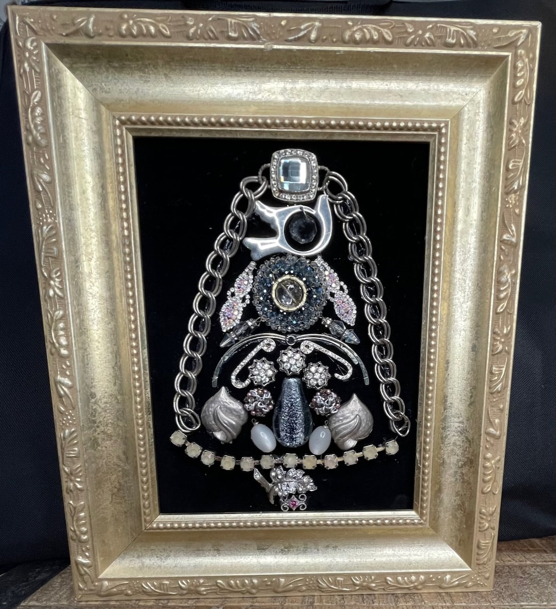 Framed Vintage Jewelry Wall Art Fabulous! Etsy