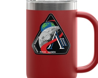 Skull Astronaut Badge Travel Mug | 40oz Insulated Tumbler