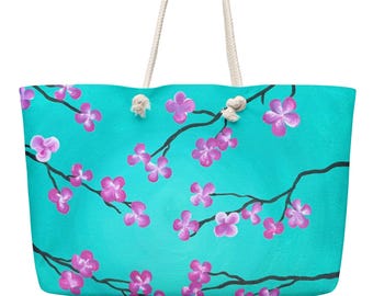 ピンクの桜のトートバッグ - かわいいトートバッグ、美しいトート 