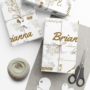 Collage Name Personalized Wrapping Paper, Custom Wrapping Paper, Gifts for Her, Wrapping Paper for Gifts, Custom Gift Wrap, Gift Wrap Roll image 8