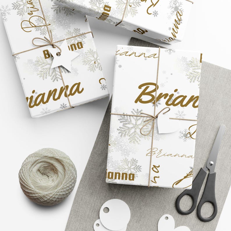 Collage Name Personalized Wrapping Paper, Custom Wrapping Paper, Gifts for Her, Wrapping Paper for Gifts, Custom Gift Wrap, Gift Wrap Roll image 8