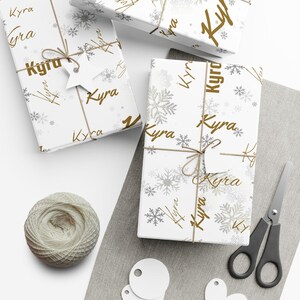 Collage Name Personalized Wrapping Paper, Custom Wrapping Paper, Gifts for Her, Wrapping Paper for Gifts, Custom Gift Wrap, Gift Wrap Roll image 13