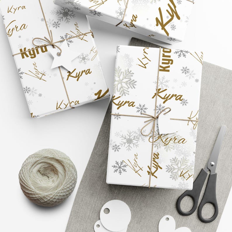 Collage Name Personalized Wrapping Paper, Custom Wrapping Paper, Gifts for Her, Wrapping Paper for Gifts, Custom Gift Wrap, Gift Wrap Roll image 13