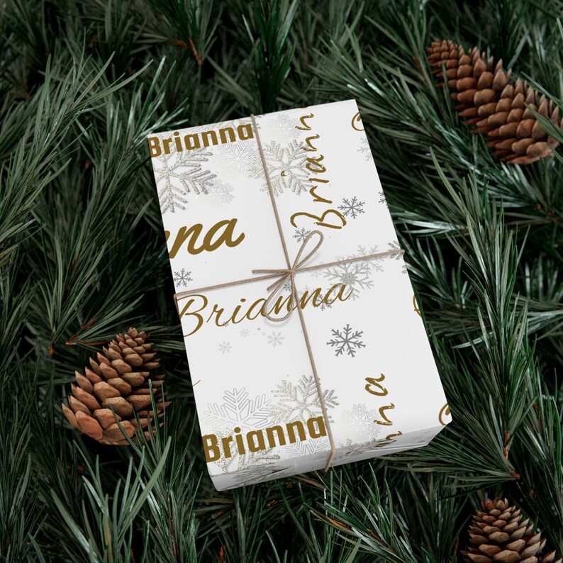 Collage Name Personalized Wrapping Paper, Custom Wrapping Paper, Gifts for Her, Wrapping Paper for Gifts, Custom Gift Wrap, Gift Wrap Roll