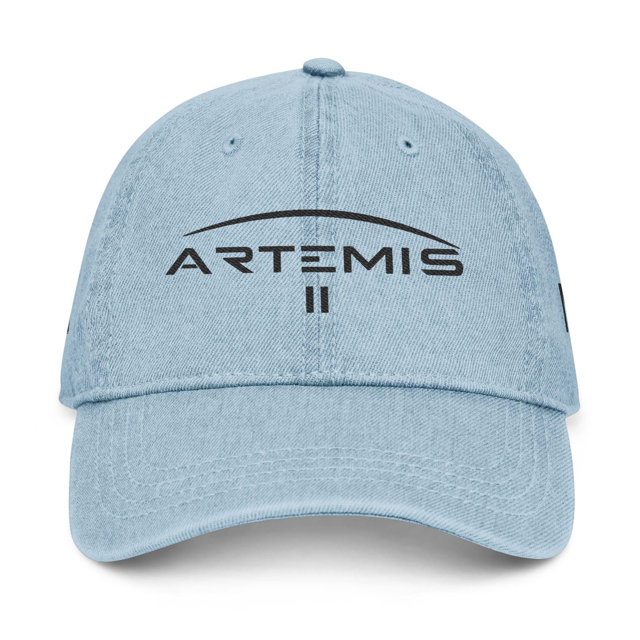 Artemis Embroidered Logo Denim Hat | Light Blue Baseball Cap - Etsy