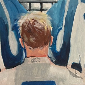 Saint Pierre Original Gouache Painting