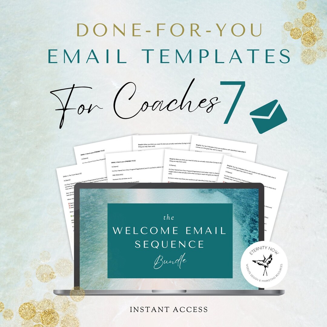 7 Email Welcome Sequence Templates for Coaches - Etsy