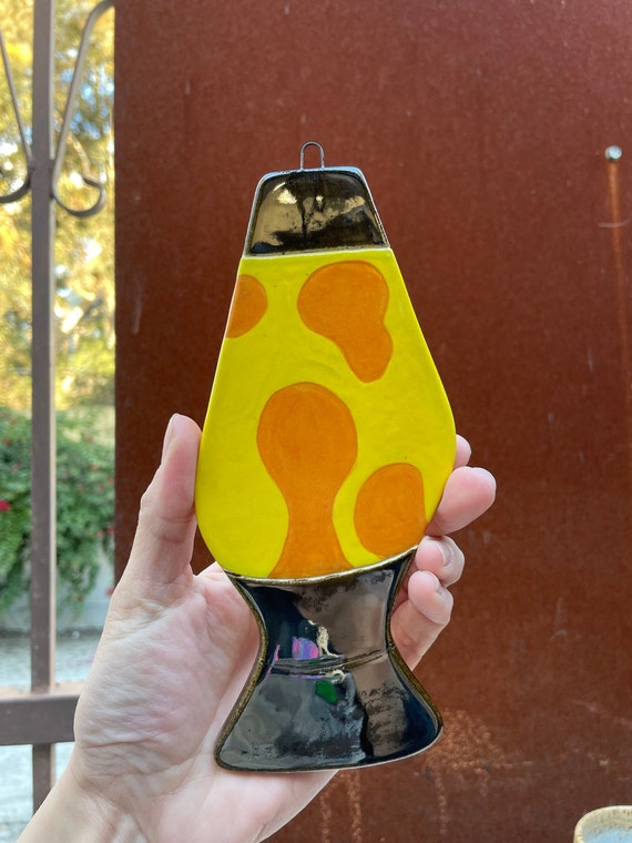 Orange lava sale lamp