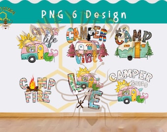 Camping Bundle Png, Peace love Camping Png, Camp Life, Camping Life, Camper Squad PNG, Sublimation Designs, Digital Download