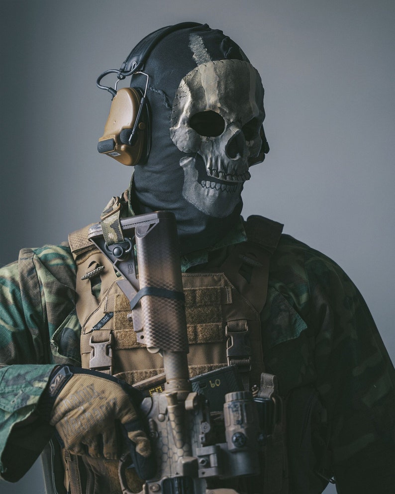 MWII Ghost Mask 2023 COD Cosplay Airsoft Tactical Skull Full - Etsy