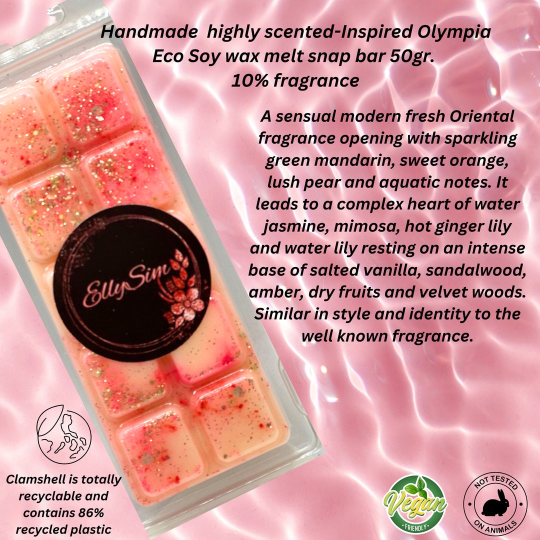 Inspired Olympia Scented Eco Soy Wax Melt Snap Bar 50gr. Etsy UK