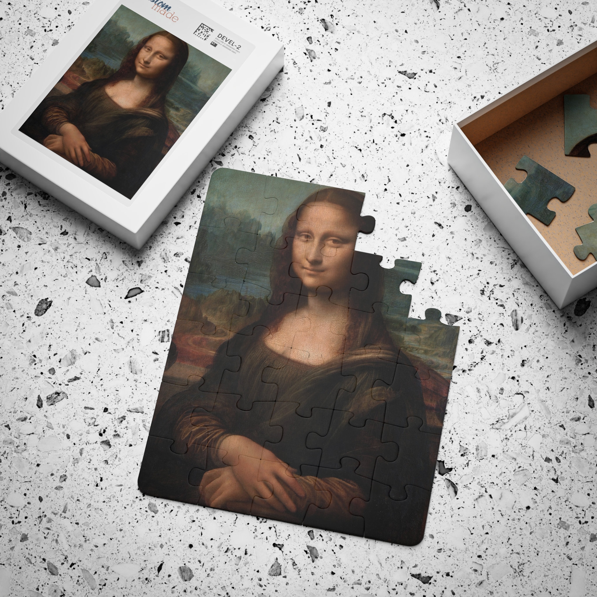 Mona lisa puzzle - Etsy 日本