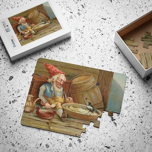 Dementia Puzzle, Adult 30-Piece Puzzle, Vintage Scandinavian Gnome