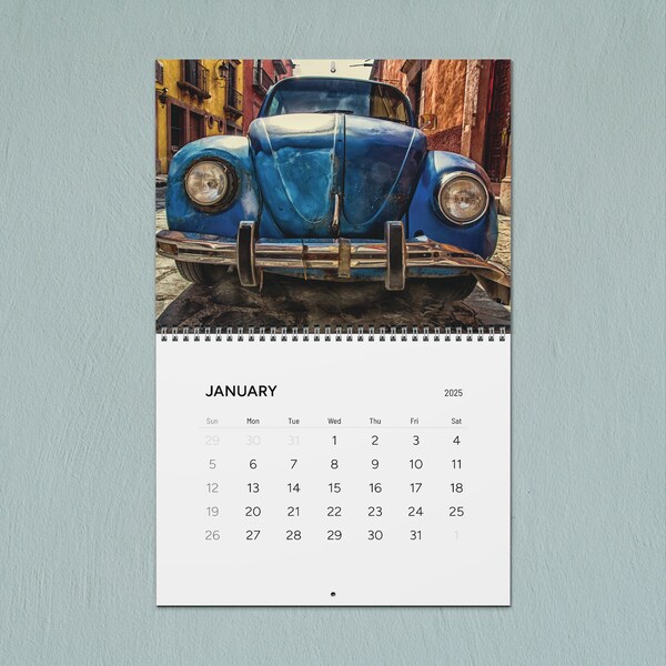 Desk Calendar 2025 Cars - Etsy