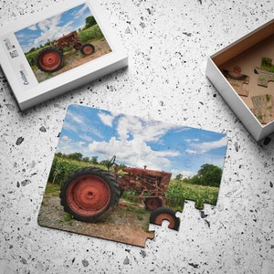 Dementia Puzzle, Vintage Tractor, Farm Photography, Adult 30-Piece Puzzle, Gift for Senior
