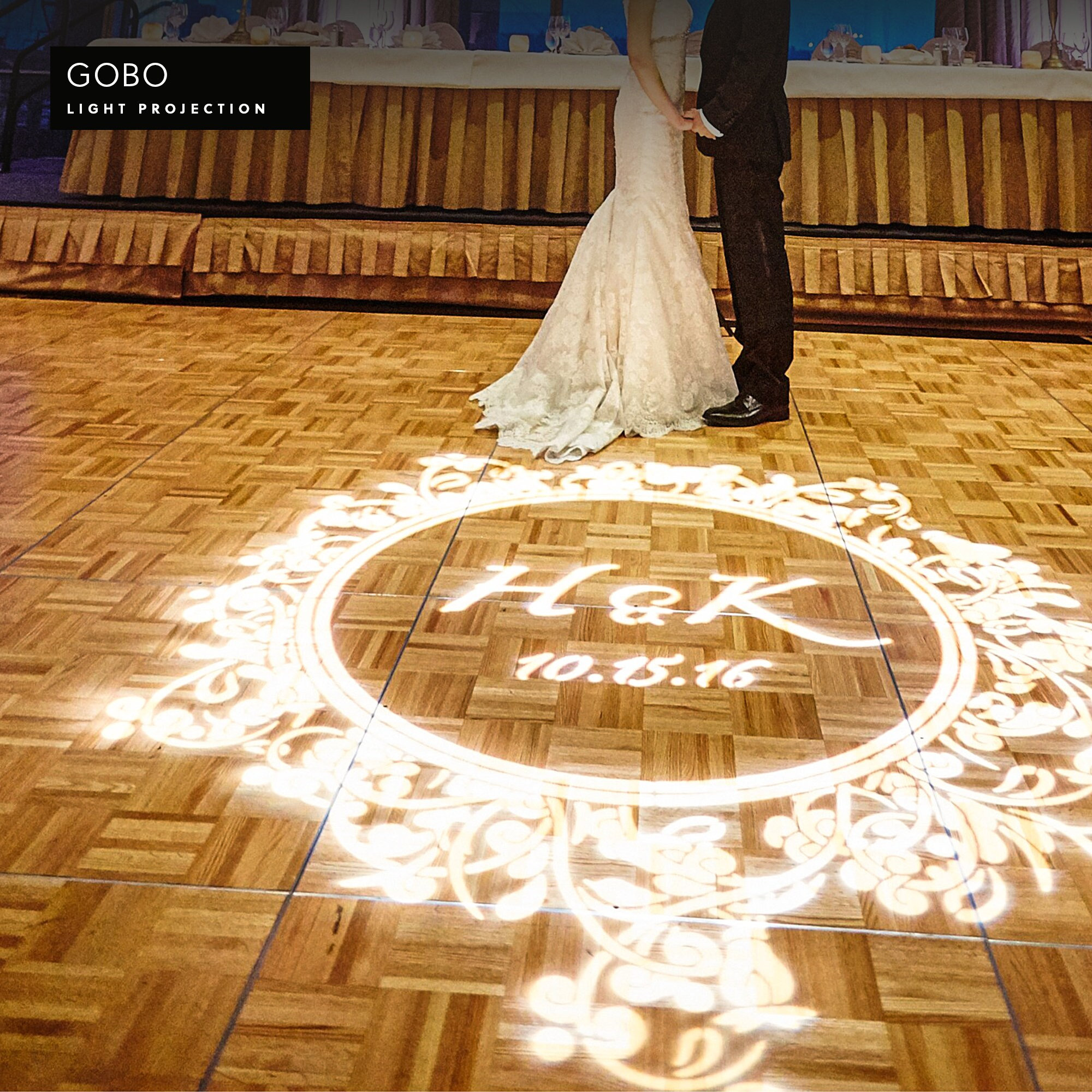 GOBO Light Projection Wedding Monogram Digital (Instant Download) Etsy