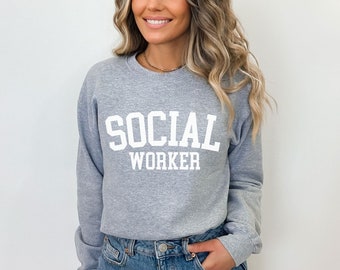 Retro Social Worker Sweatshirt School Social Worker sweatshirt School Social Worker Gift Social Work Month Social Worker Graduation Gift