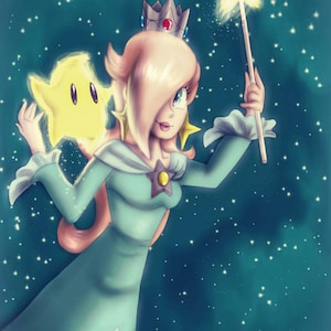 Digital art drawing: Princess Rosalina