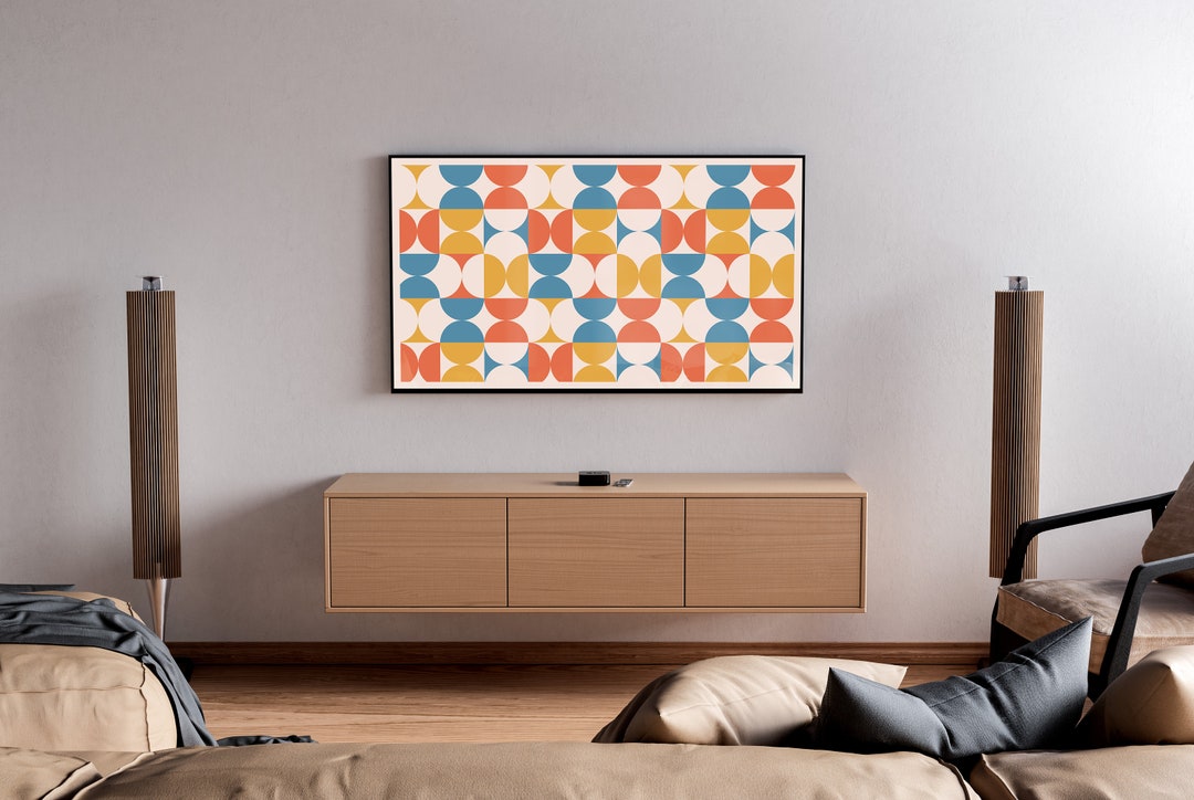 Limited Edition Modern Samsung TV Frame Art, Frame TV Art Modern