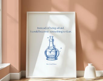 THE CRUEL PRINCE | Digital Print | Digital Posters | Book Quotes Print | Bookish Poster | Book Lover Art Print | Digital art