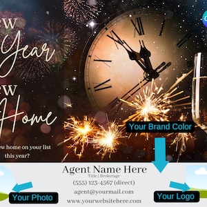 Real Estate Farming Postcard January/New Year