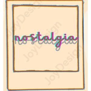 Polaroid Sticker Digital Download Nostalgia