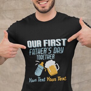 Our First Father&#39;s Day Shirt, Fathers Day Matching T Shirt, Daddy And Baby Outfit, Father&#39;s Day Gift, New Dad Tee, Happy Father&#39;s Day TShirt