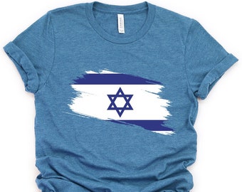 Israeli Flag Shirt, Israeli Tshirt, Star of David Shirt, Support Israel Tee, Jerusalem Sweatshirt, Jewish Shirt, Israeli Pride Shirt